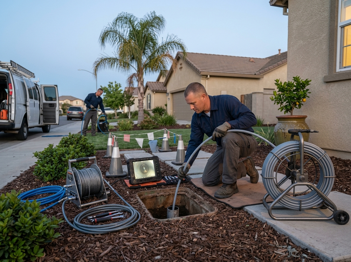 Trenchless sewer line repair equipment